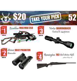 DRAW #1767 - Take Your Pick - Excalibur, Steiner, Vortex OR Remington!
