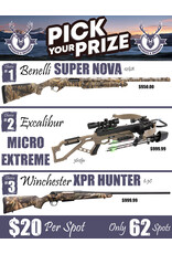 DRAW #1770 - Pick Your Prize - Benelli, Excalibur OR Winchester!