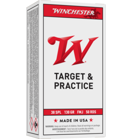 Winchester Winchester Q4171 Pistol Ammo 38 SPL, FMJ, 130 Gr, 800 fps, 50 Rnd, Boxed