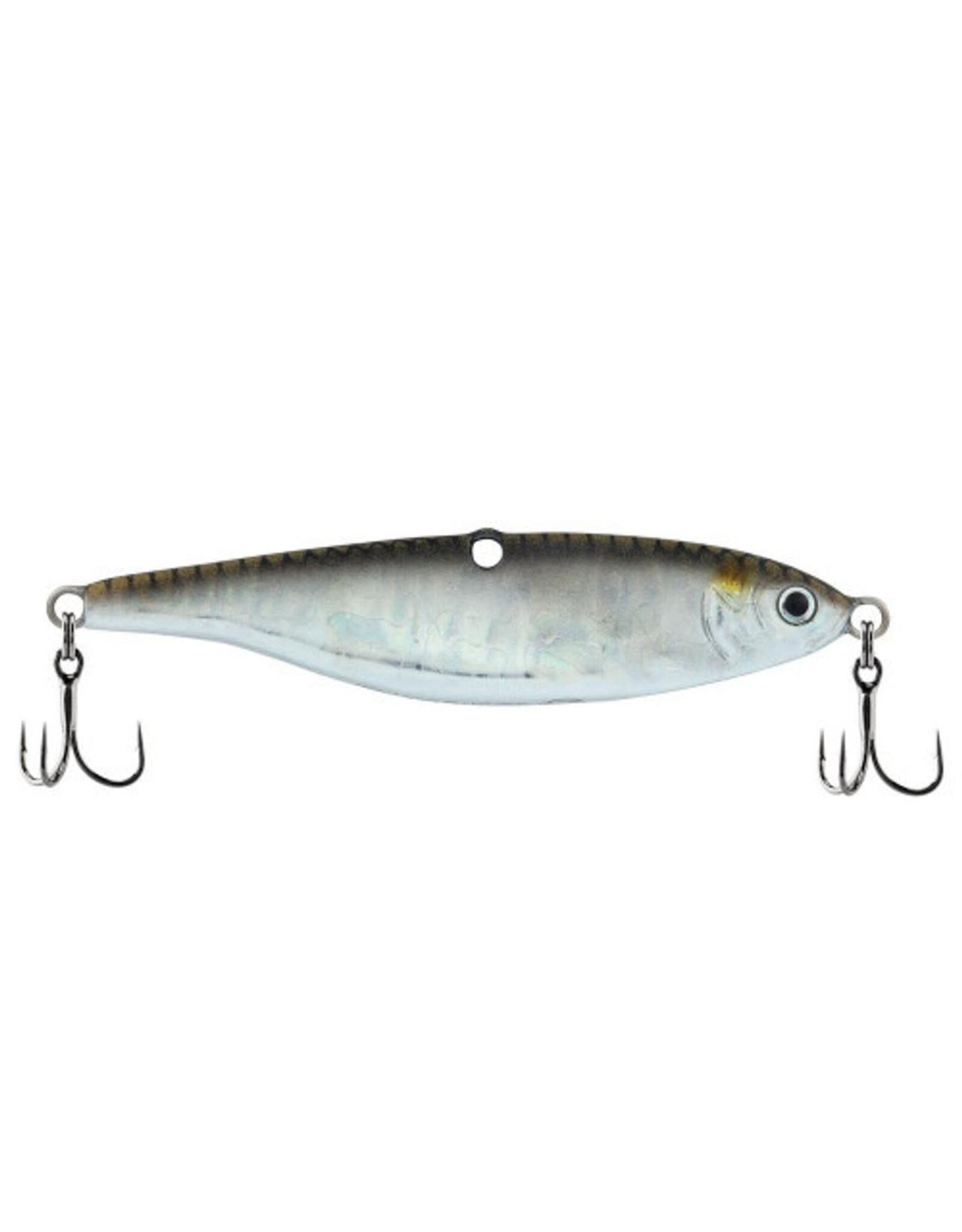 Berkley Berkley Vibrato Jigging Bait, 2 1/4", 1/2 Oz Treble Hooks, Nat Shiner