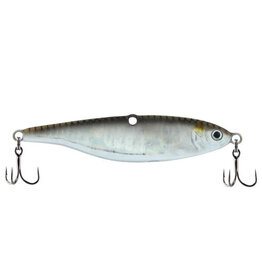 Berkley Berkley Vibrato Jigging Bait, 2 1/4", 1/2 Oz Treble Hooks, Nat Shiner