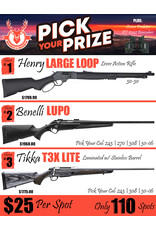 DRAW #1773 (56-110) - Pick Your Prize - Henry, Benelli OR Tikka!