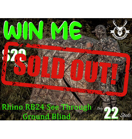 DRAW #1769 - WIN ME - RHINO RB24 GROUND BLIND! ROUND 2