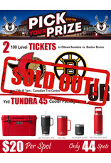 DRAW #1771 - Pick Your Prize - Ottawa vs. Boston OR Yeti!