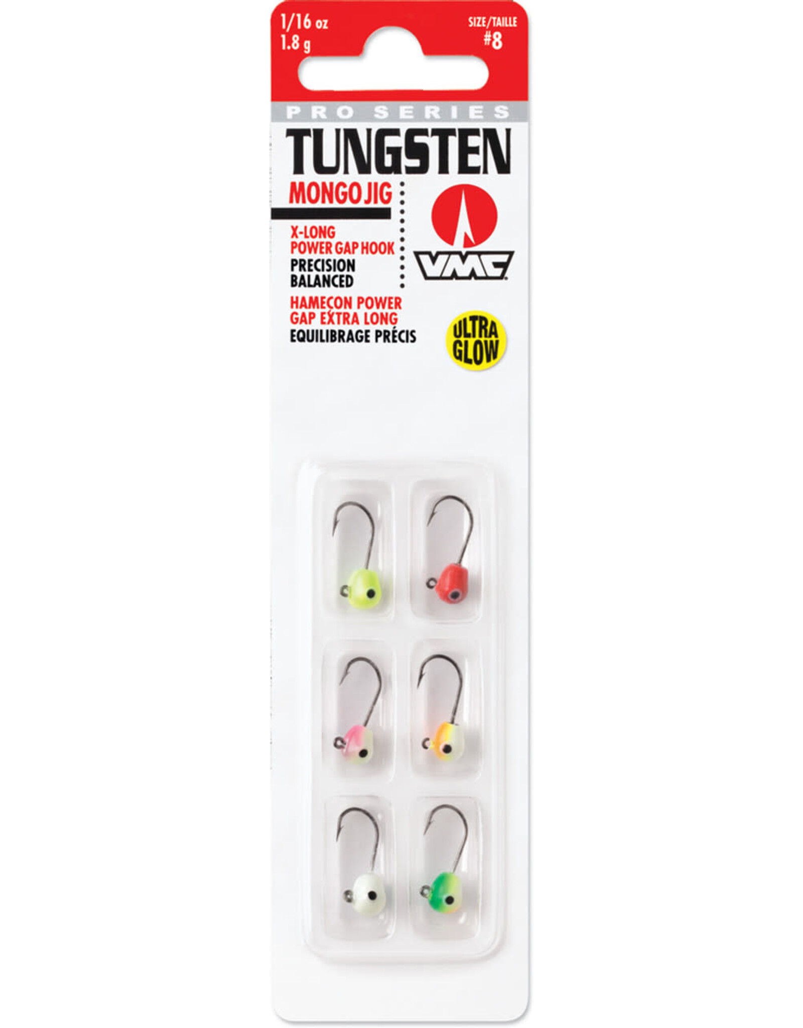 VMC VMC TUNGSTEN MONGO JIG KIT 1/16 GLOW