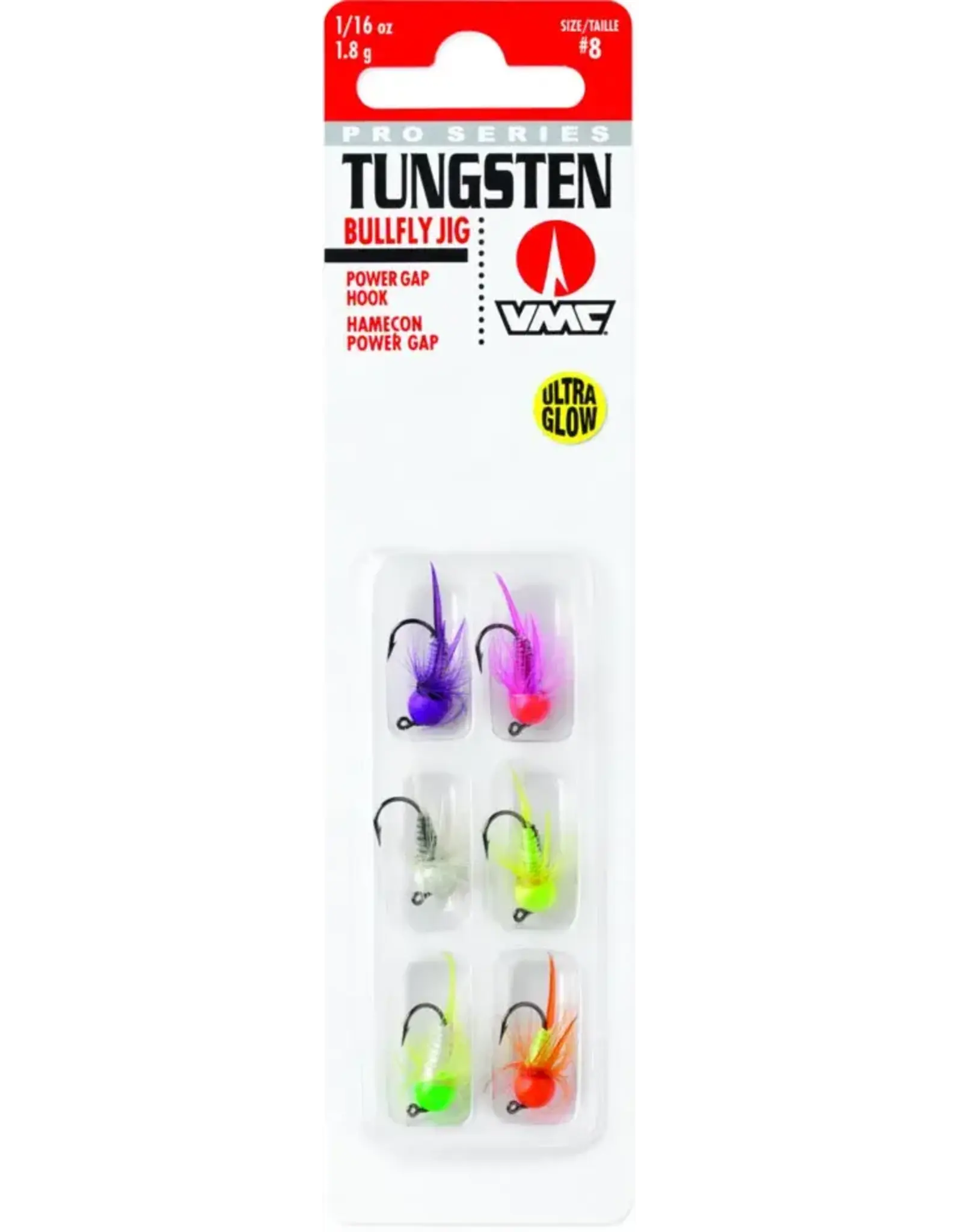 VMC VMC Tungsten Bullfly Jig head Kit 1/16oz size 8