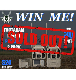 DRAW #1772 - WIN ME - Tactacam PRO 3.0 - 2 Pack ROUND 2
