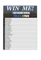 DRAW #1772 - WIN ME - Tactacam PRO 3.0 - 2 Pack ROUND 2
