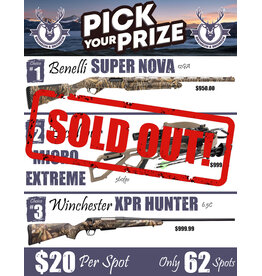 DRAW #1770 - Pick Your Prize - Benelli, Excalibur OR Winchester!