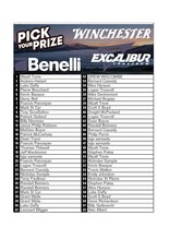 DRAW #1770 - Pick Your Prize - Benelli, Excalibur OR Winchester!