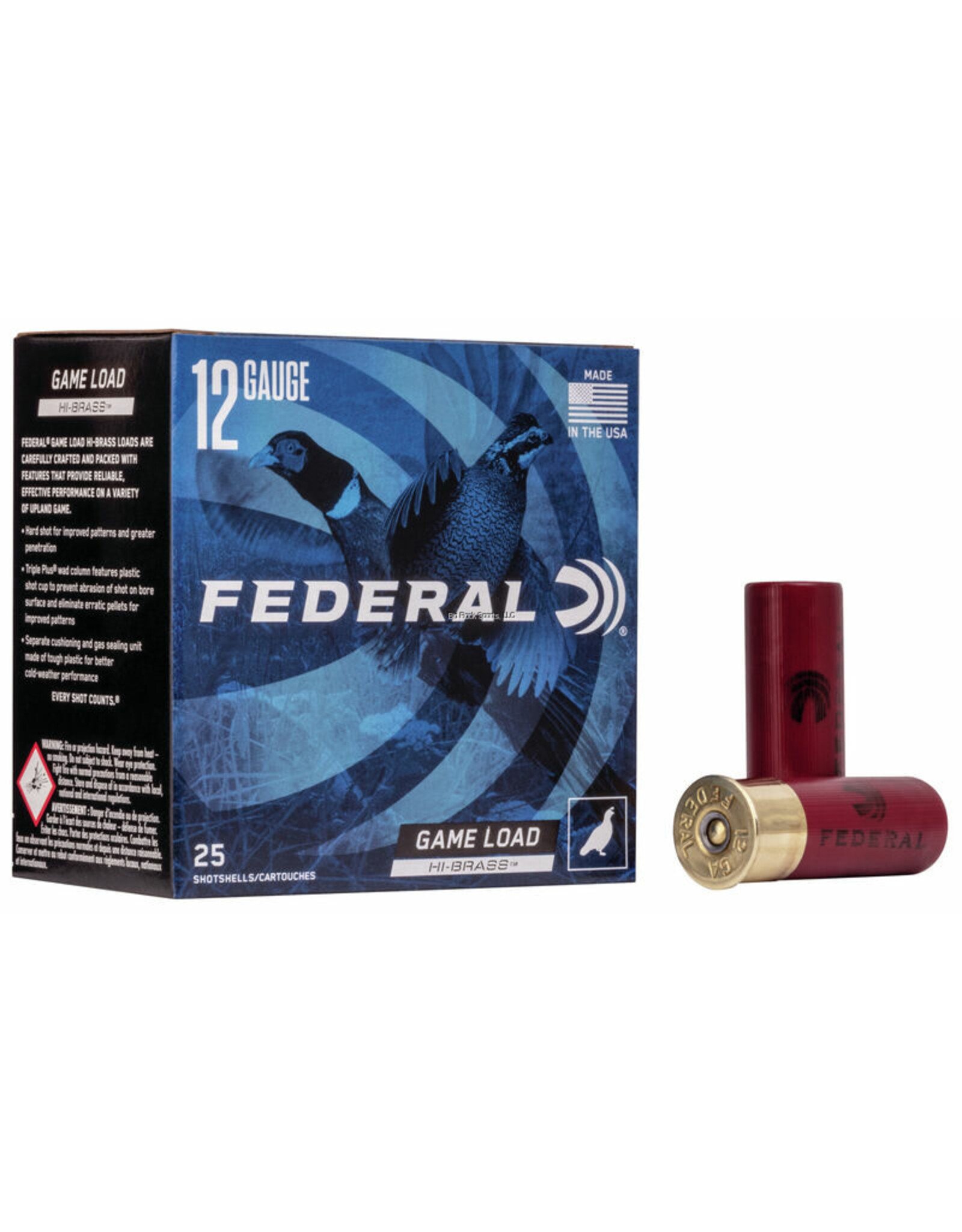 Federal Federal H126-5 Game-Shok Upland - Hi-Brass Shotshell 12 GA 2-3/4 in No. 5