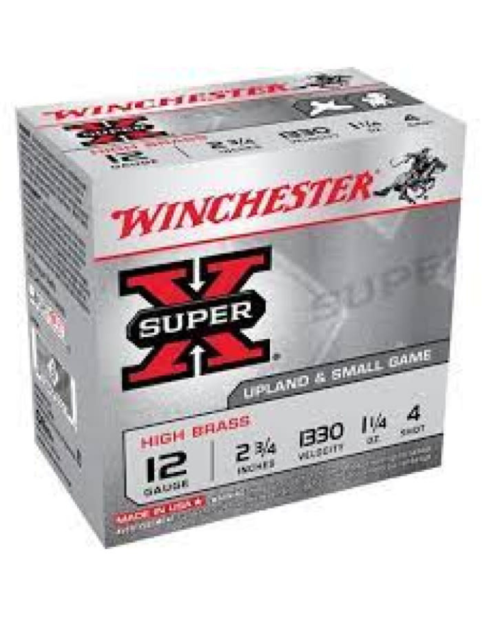 Winchester Winchester Super X 12GA 2 3/4" 1330fps 1 1/4oz #4 X124