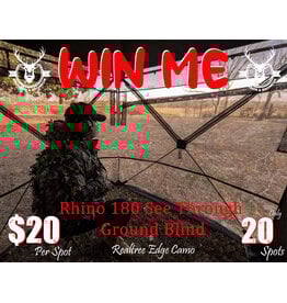 DRAW #1780 - WIN ME - RHINO 180 BLIND! ROUND 4