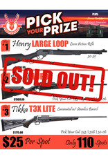 DRAW #1773 - Pick Your Prize - Henry, Benelli OR Tikka!