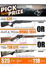 DRAW #1785 (60-118) - Pick Your Prize - Sako, Smith & Wesson OR Tikka! DRAW #1785 (60-118) - Pick Your Prize - Sako, Smith & Wesson OR Tikka!