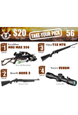 DRAW #1782 - Take Your Pick - Excalibur, Benelli, Tikka OR Vortex! DRAW #1782 - Take Your Pick - Excalibur, Benelli, Tikka OR Vortex!