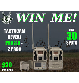 DRAW #1783 - WIN ME - Tactacam PRO 3.0 - 2 Pack ROUND 5