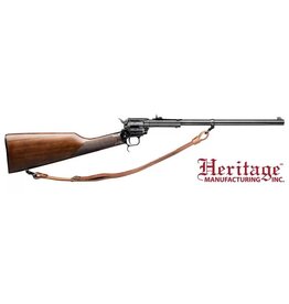 heritage manufacturing inc Heritage - 22LR - Rough Rider Rancher - Single Action Non-Restricted Revolving Carbine - Wood Stock/Black Oxide Finish, 16"Barrel, 6 Round Capacity, Adjustable Sights