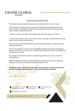 Win A Hunting Trip to Africa ROUND 2 Win A Hunting Trip to Africa ROUND 2