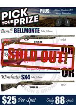 DRAW #1776 - Pick Your Prize - Benelli, Tikka OR Winchester!