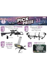 DRAW #1789 - Pick Your Prize - Steambow, Caldwell, Diamond OR Gift Card!