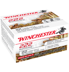Winchester Winchester 22LR222HP Rimfire Ammo 22 LR, CPHP, 36 Grains, 1280 fps, 222 Rounds, Boxed