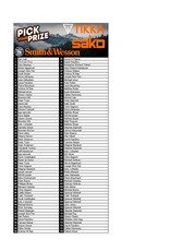 DRAW #1785 - Pick Your Prize - Sako, Smith & Wesson OR Tikka!