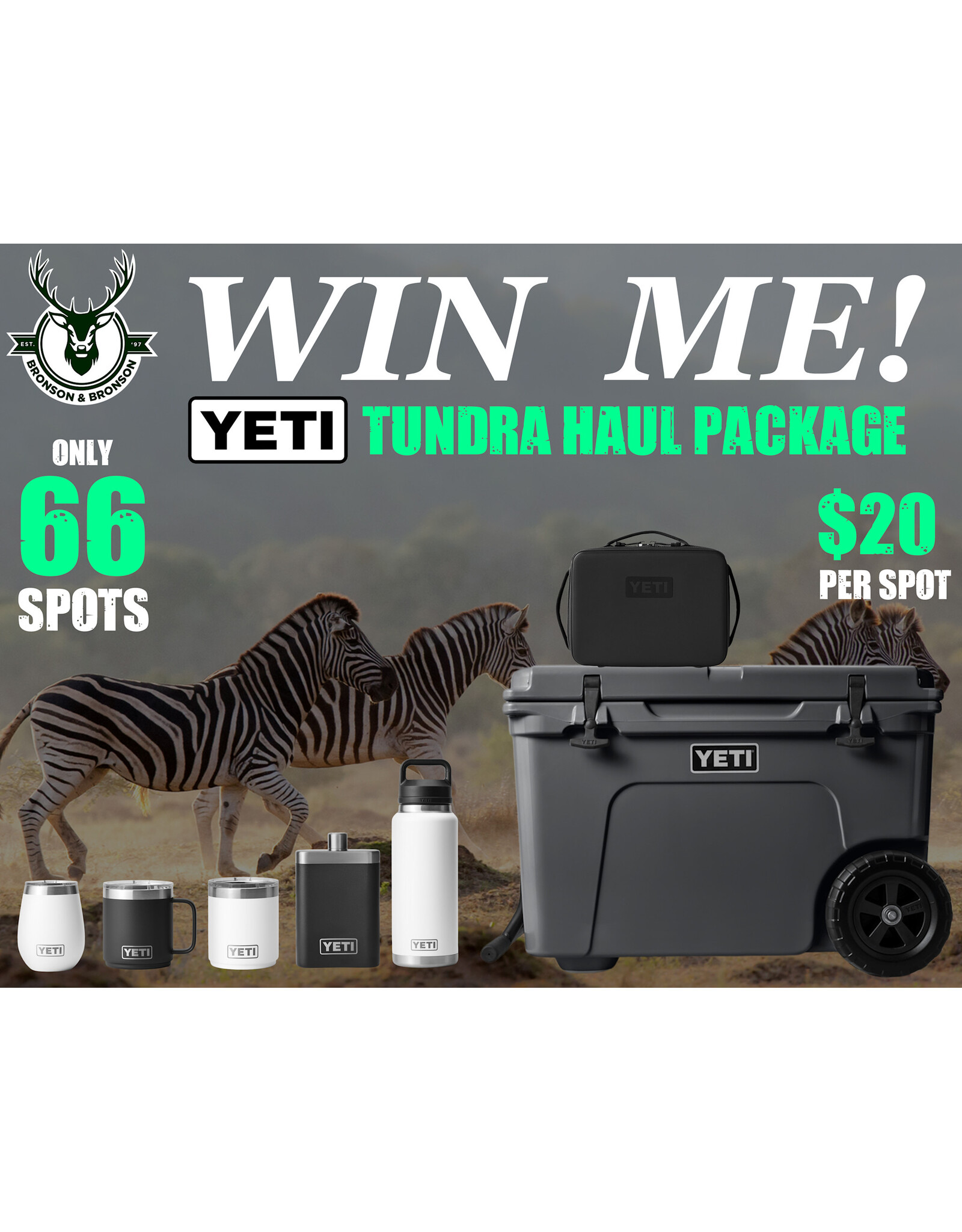 DRAW #1793 - WIN ME - Yeti Tundra Haul Package!