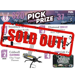 DRAW #1789 - Pick Your Prize - Steambow, Caldwell, Diamond OR Gift Card!