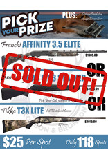DRAW #1788 - Pick Your Prize - Franchi, Browning OR Tikka!