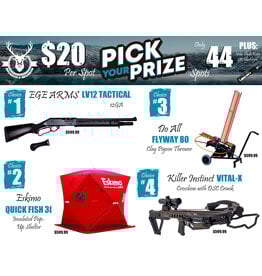 DRAW #1798 - Pick Your Prize - EGE Arms, Eskimo, Do All OR Killer Instinct!