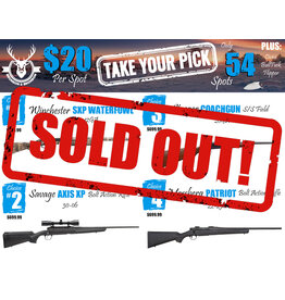 DRAW #1792 - Take Your Pick - Winchester, Savage, Stoeger OR Mossberg!