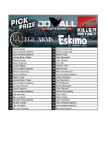 DRAW #1798 - Pick Your Prize - EGE Arms, Eskimo, Do All OR Killer Instinct!