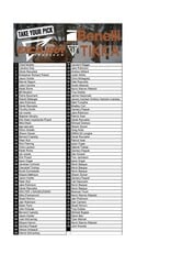 DRAW #1797 - Take Your Pick - Tikka, Excalibur OR Benelli!