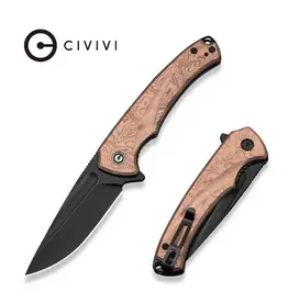 Civivi CIVIVI Voidflare Flipper Knife G10 With Copper Foil Handle (2.92" Black Stonewashed 14C28N Blade) C24040-3