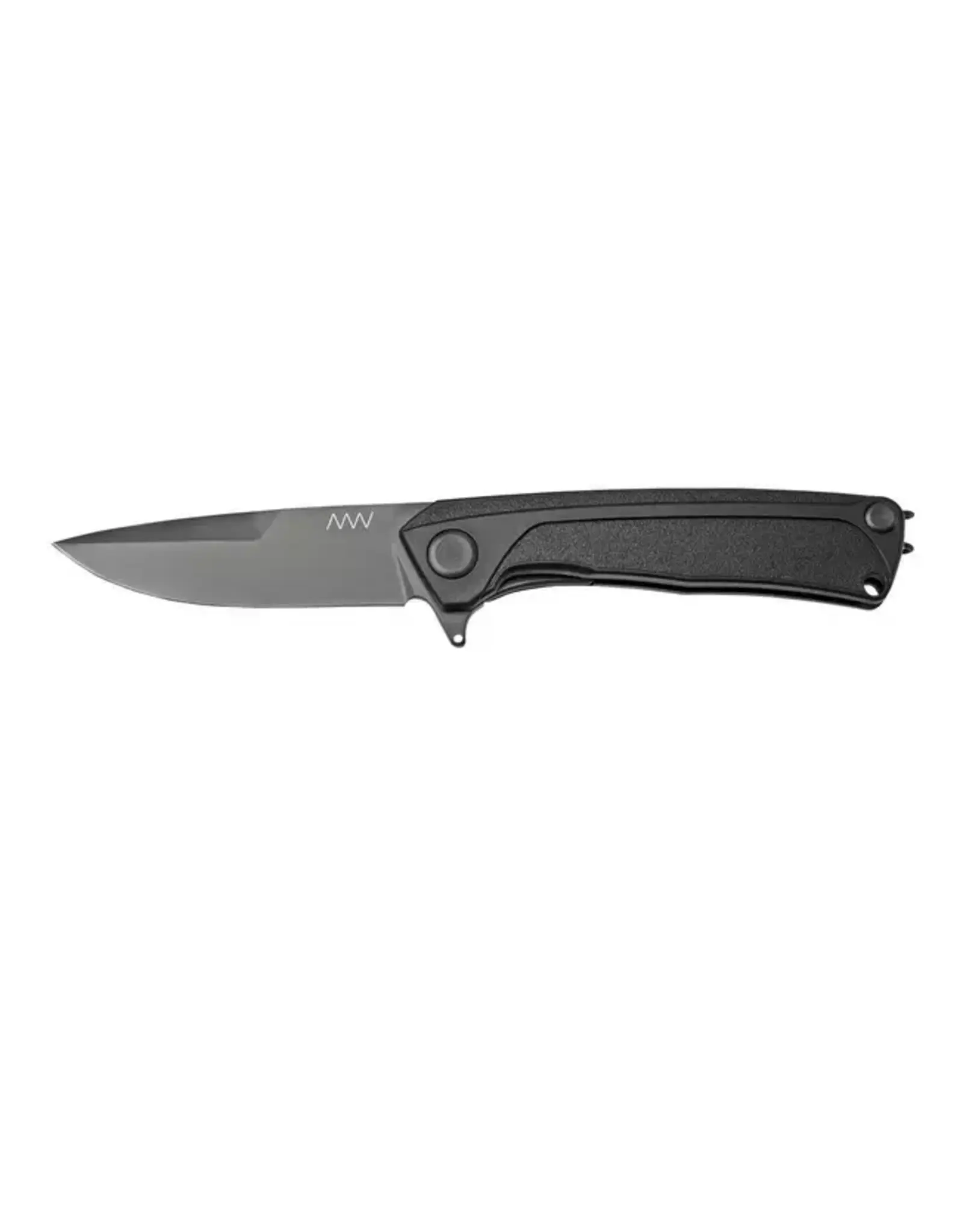 Acta Non Verba ANV Knives Z100 BB Sleipner Black DLC GRN Linerlock Z100-052, pocket knife