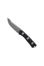 Acta Non Verba Acta Non Verba P200 Fixed Blade Knife 4" Sleipner Stonewashed Clip Point, Black G10 Handles, Black Kydex Sheath - ANVP200-006