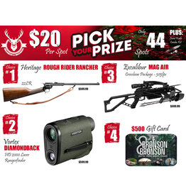 DRAW #1807 - Pick Your Prize - Heritage, Vortex, Excalibur OR Gift Card!