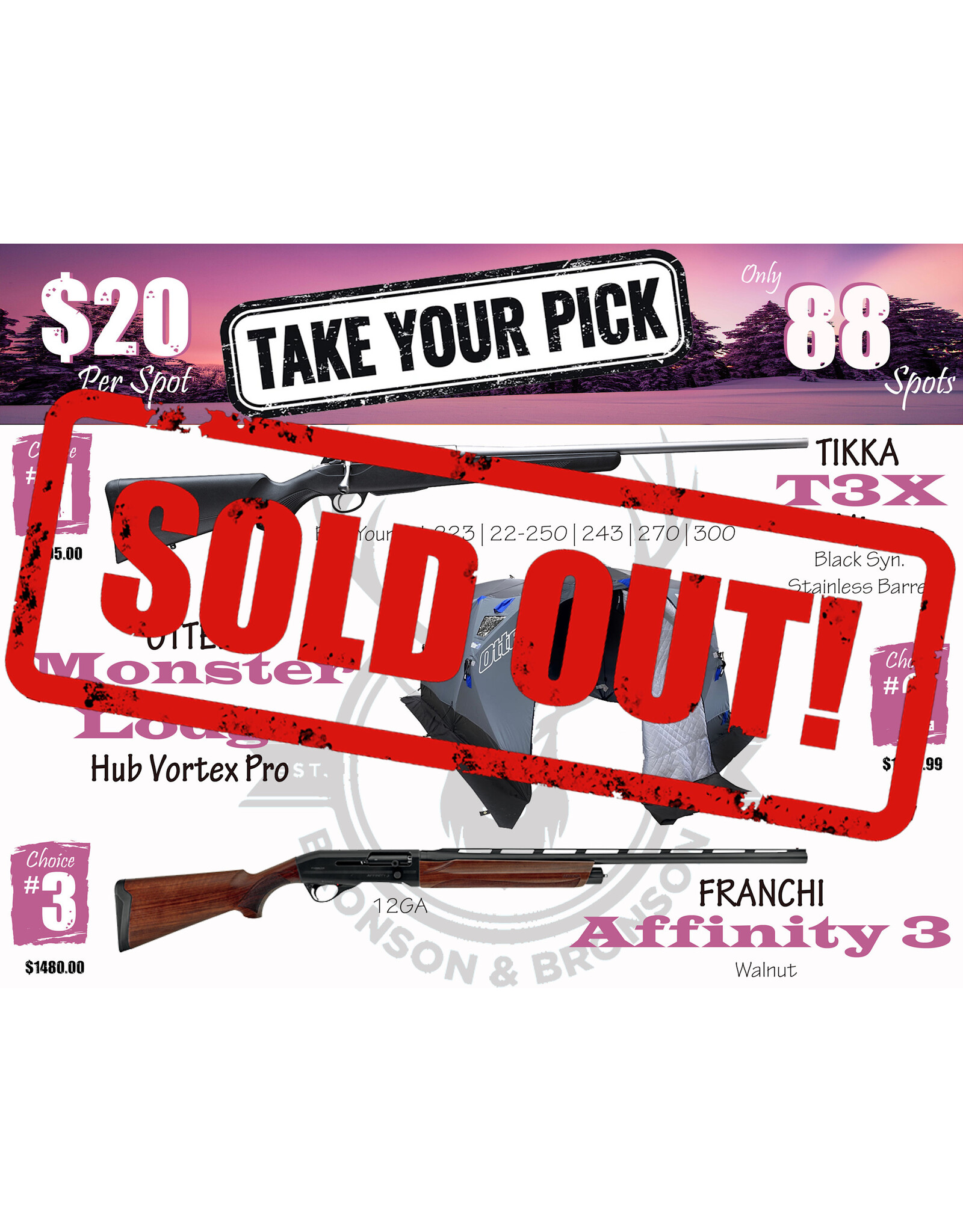 DRAW #1805 - Take Your Pick - Tikka, Otter OR Franchi!