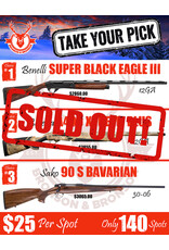 DRAW #1803 - Take Your Pick - Benelli, Beretta OR Sako!