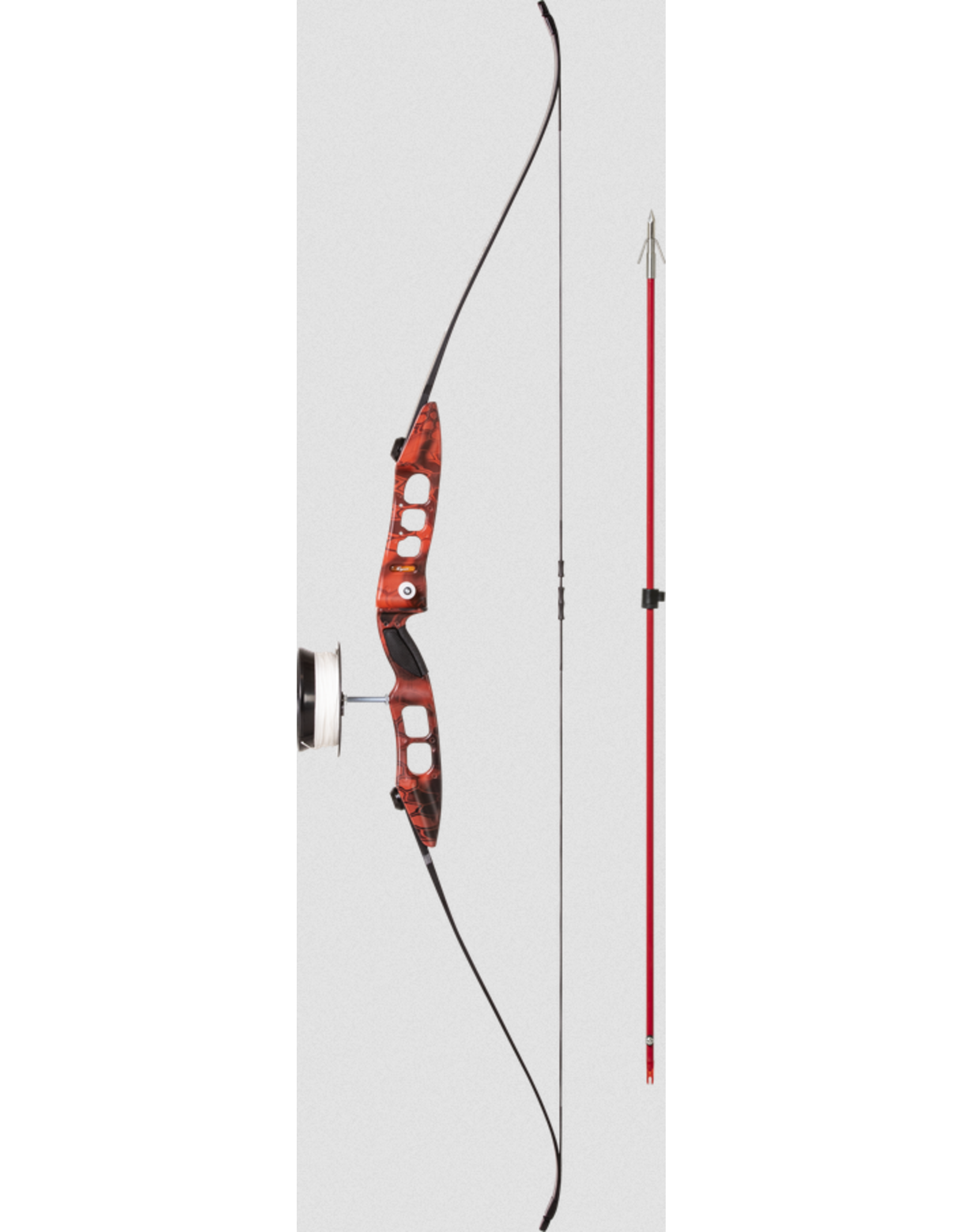 Cajun Fish Stick Recurve Bow 45lb Draw / Drum Reel & Line