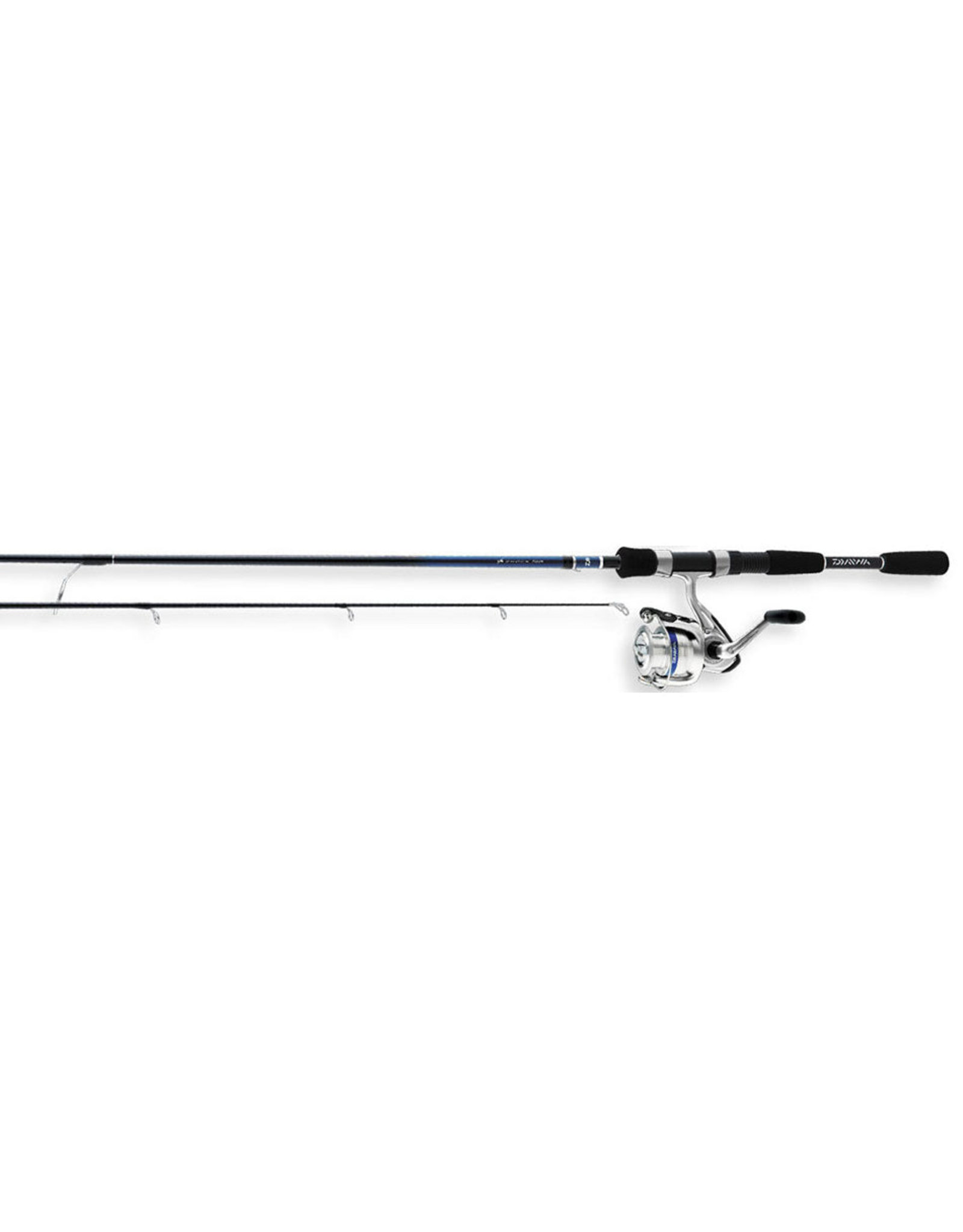 Daiwa Daiwa DSK30-2B/F702M D-Shock DSK-2B Pre-Mounted Spinning Combo, 3000-Sz Reel, No Line, 2BB, 240/8, 200/10, 170/12, 7', M (188403)