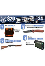DRAW #1814 - Take Your Pick - Yeti, Canuck, Benchmade OR Vortex!