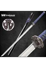 shinwa Shinwa Blue Knight Handmade Samurai Sword | 27 1/2” Damascus steel blade | 40” overall