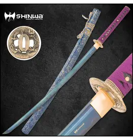 shinwa Shinwa Purple Serpent Katana | 27” 1045 carbon steel blade | 41” overall