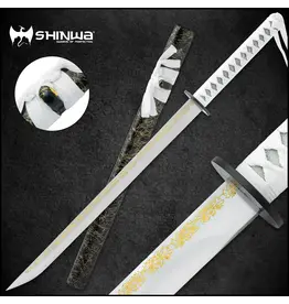 Black Legion Shinwa White Emperor Samurai Short Sword | 20 1/2” carbon steel blade | 30” overall