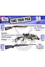 DRAW #1815 - Take Your Pick - Beretta, Excalibur OR Tikka!