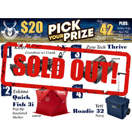 DRAW #1811 - Pick Your Prize - Killer Instinct, Eskimo, Zero Tech OR Yeti!