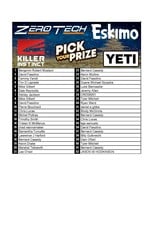 DRAW #1811 - Pick Your Prize - Killer Instinct, Eskimo, Zero Tech OR Yeti!