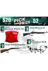 DRAW #1817 - Pick Your Prize - Eskimo, Stoeger, Benelli OR Bear!